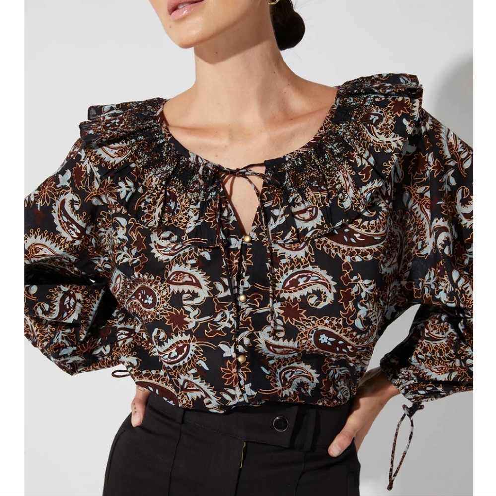 Cleobella NWT 100% organic cotton Jillian Blouse size XS - Picture 8 of 8